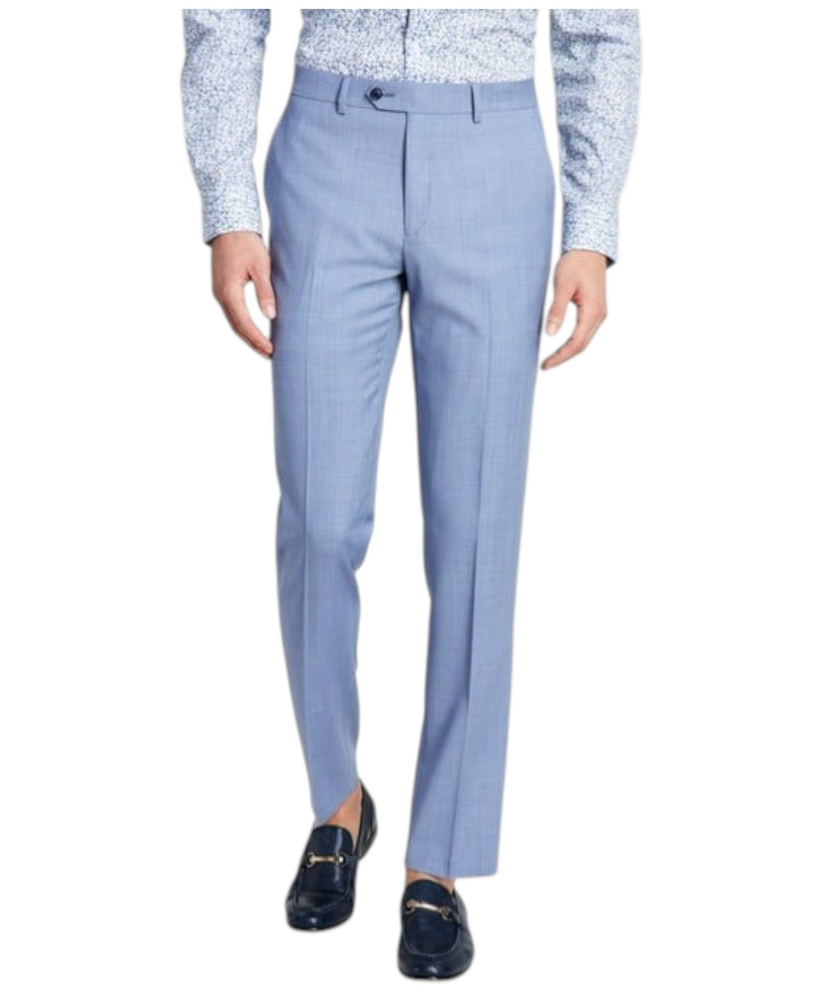 Bar Iii Mens Slim fit Dress Pants 31 / 30 Powder Blue Solid Stretch