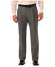 Haggar Mens Classic fit Dress Pants 36 / 29 Charcoal Grey Solid Stretch