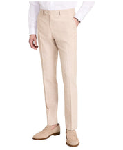 Tommy Hilfiger Mens Modern fit Dress Pants 36 / 30 Beige Solid Stretch
