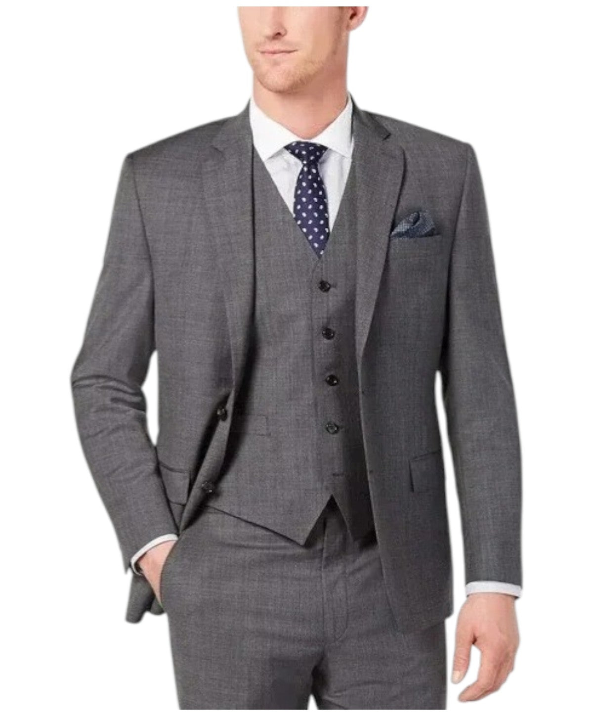 Lauren Ralph Lauren Mens Classic fit Suit Jacket Blazer 48 XL Charcoal Grey