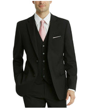 Tommy Hilfiger Mens Modern fit Suit Jacket Blazer 40 S Black Solid Stretch