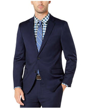 Tommy Hilfiger Mens Modern fit Suit Jacket Blazer 42 R Navy Blue Solid Stretch