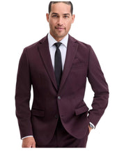 Bar Iii Mens Slim fit Suit Jacket Blazer 46 L Burgundy Red Solid