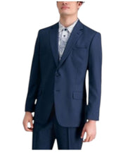 Haggar Mens Slim fit Suit Jacket Blazer 42 R Blue Solid