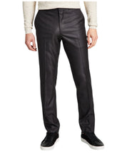Kenneth Cole Mens Slim fit Dress Pants 36 / 29 Gun Metal Grey Solid Stretch
