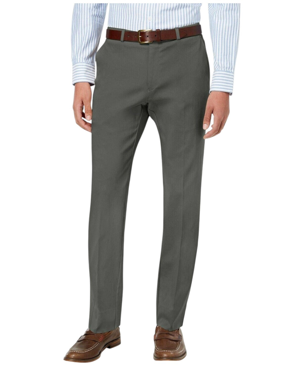 Tommy Hilfiger Mens Modern fit Dress Pants 36 / 32 Charcoal Grey Solid Stretch