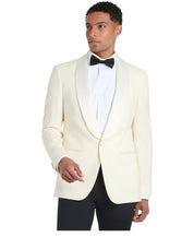 Tommy Hilfiger Mens Slim fit Tuxedo Jacket Blazer 50 R White Solid Stretch