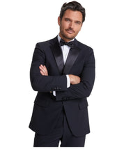 Brooks Brothers Mens Classic fit Tuxedo Jacket Blazer 40 S Black Solid Stretch