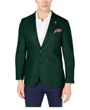 Nautica Mens Modern fit Sport Coat Blazer 40 S Hunter Green Solid Stretch