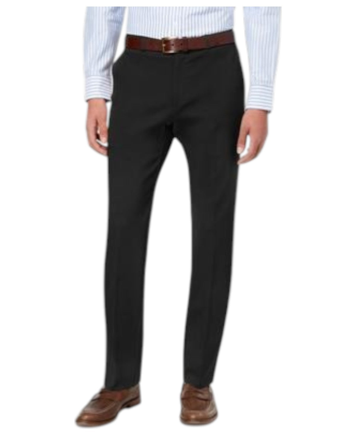 Tommy Hilfiger Mens Modern fit Dress Pants 44 / 32 Black Solid Stretch
