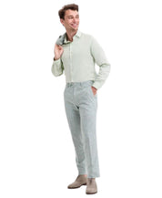 Bar Iii Mens Slim fit Dress Pants 36 / 30 Sage Green Plaid Stretch
