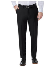 Haggar Mens Classic fit Dress Pants 40 / 29 Black Solid Stretch