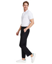 Nautica Mens Modern fit Dress Pants 33 / 32 Black Solid Stretch