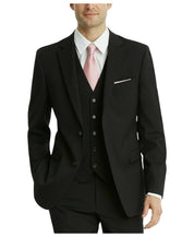 Tommy Hilfiger Mens Modern fit Suit Jacket Blazer 44 L Black Solid Stretch