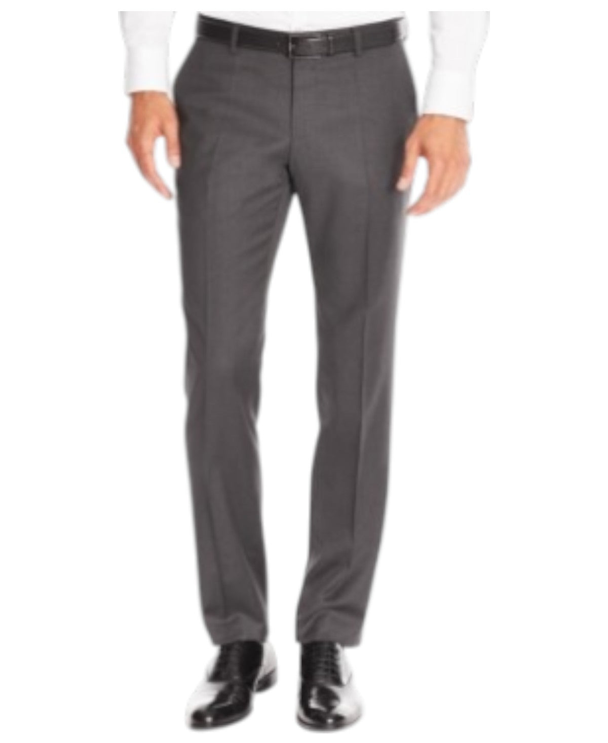 Hugo Boss Mens Slim fit Dress Pants 36 / 32 Charcoal Grey Solid Stretch