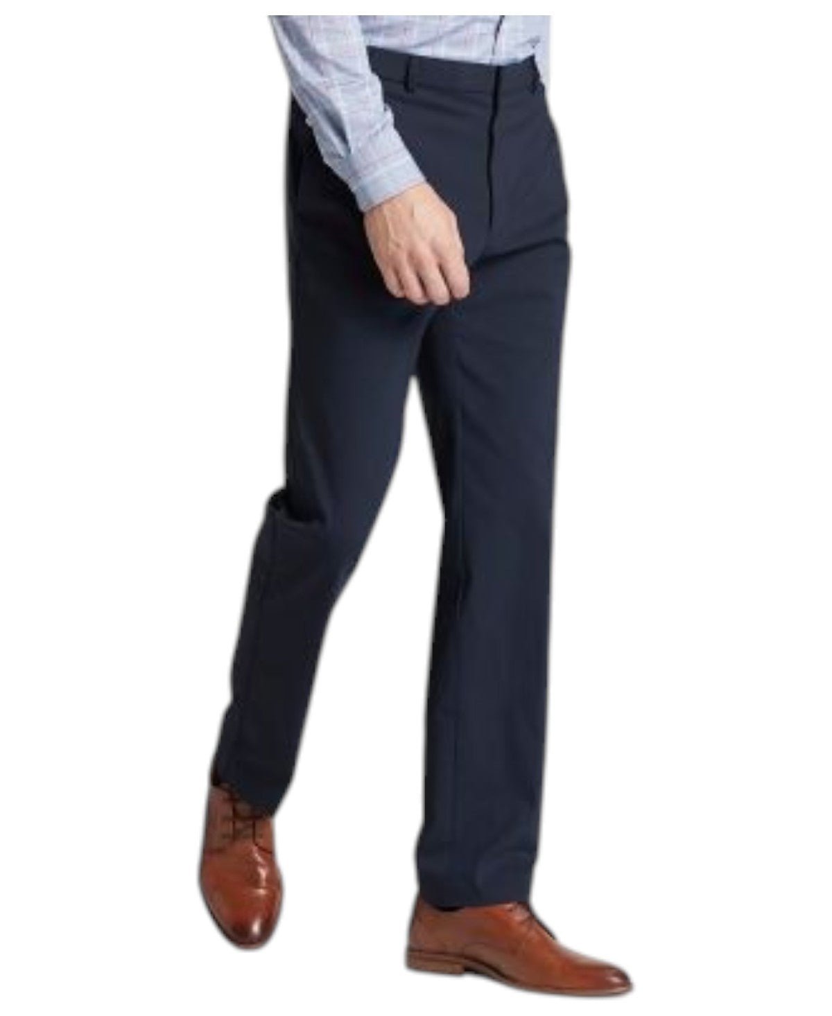 Tommy Hilfiger Mens Modern fit Dress Pants 34 / 32 Navy Blue Solid Stretch
