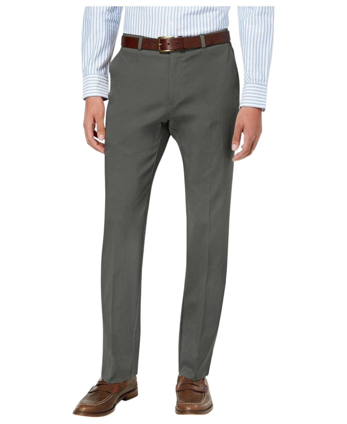 Tommy Hilfiger Mens Modern fit Dress Pants 32 / 30 Charcoal Grey Solid Stretch