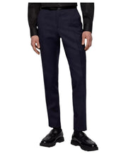 Hugo Boss Mens Slim fit Tuxedo Pants 32 / 32 Navy Blue Solid