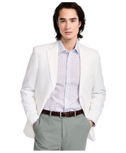 Tommy Hilfiger Mens Modern fit Sport Coat Blazer 42 L White Solid Stretch Linen