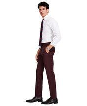 Bar III Mens Slim fit Dress Pants 32 / 30 Burgundy Red Solid Stretch