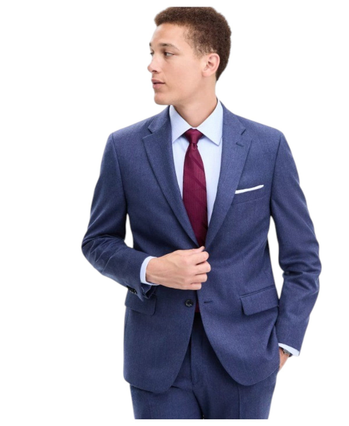 Tommy Hilfiger Mens Modern fit Suit Jacket Blazer 42 S Navy Blue Solid Stretch