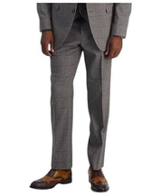 TAYION Mens Classic fit Dress Pants 34 / 32 Mid Grey Plaid