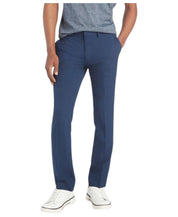 Kenneth Cole Mens Skinny fit Dress Pants 30 / 30 Steel Blue Solid Stretch