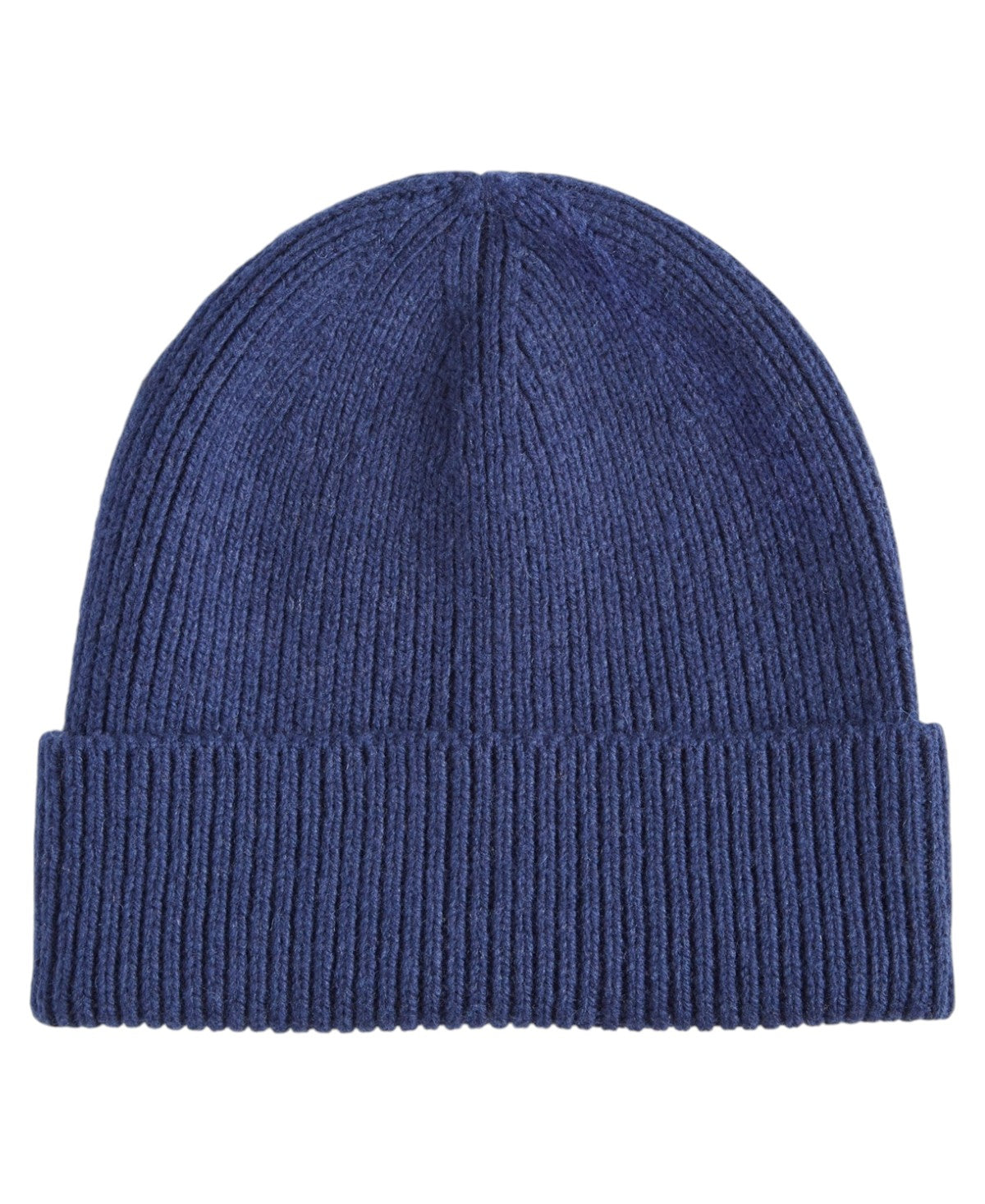 Club Room Mens Ribbed Knit Merino Wool Beanie Blue Navy