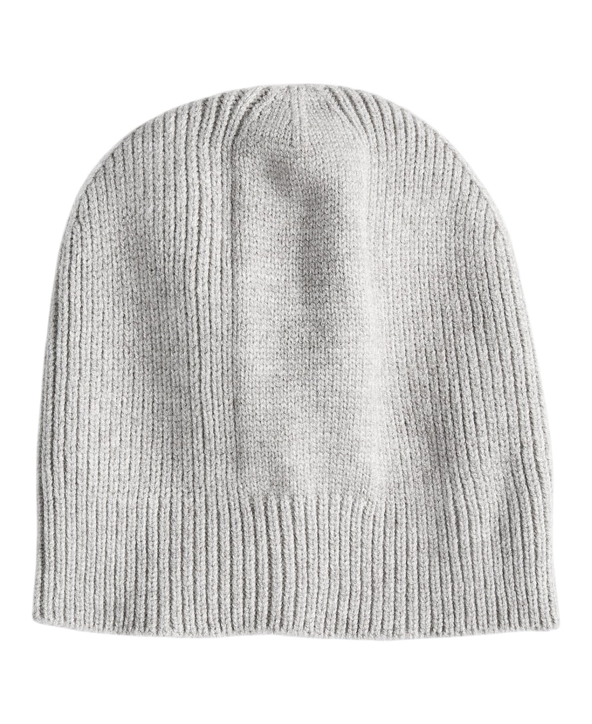 Alfani Mens Dressy Solid Ribbed Knit Beanie Light Grey