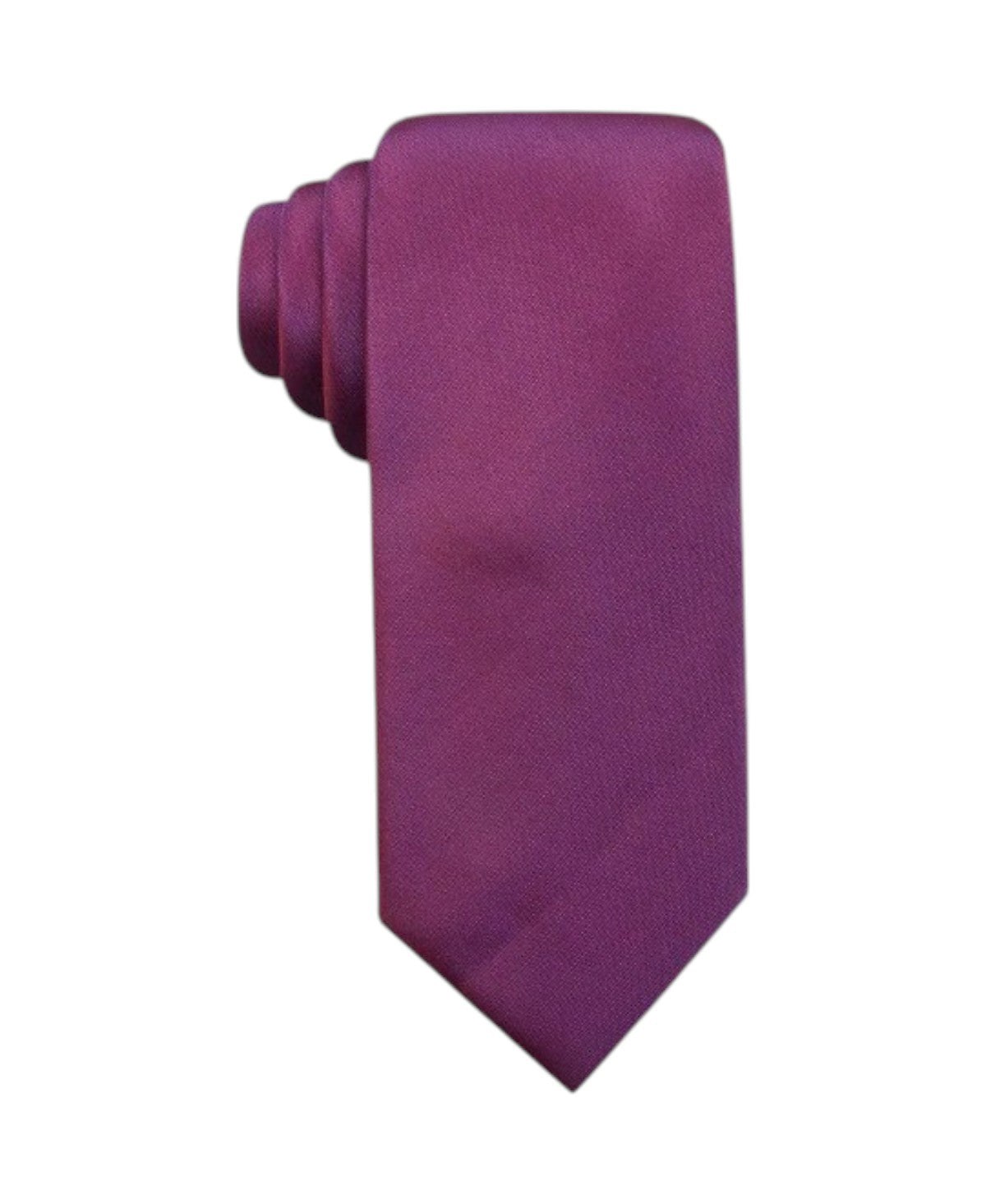 Alfani Mens Solid Texture Slim Neck Tie Pink Fuchsia