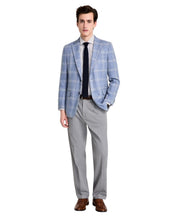 Tommy Hilfiger Mens Modern fit Sport Coat Blazer 44 L Light Blue Plaid