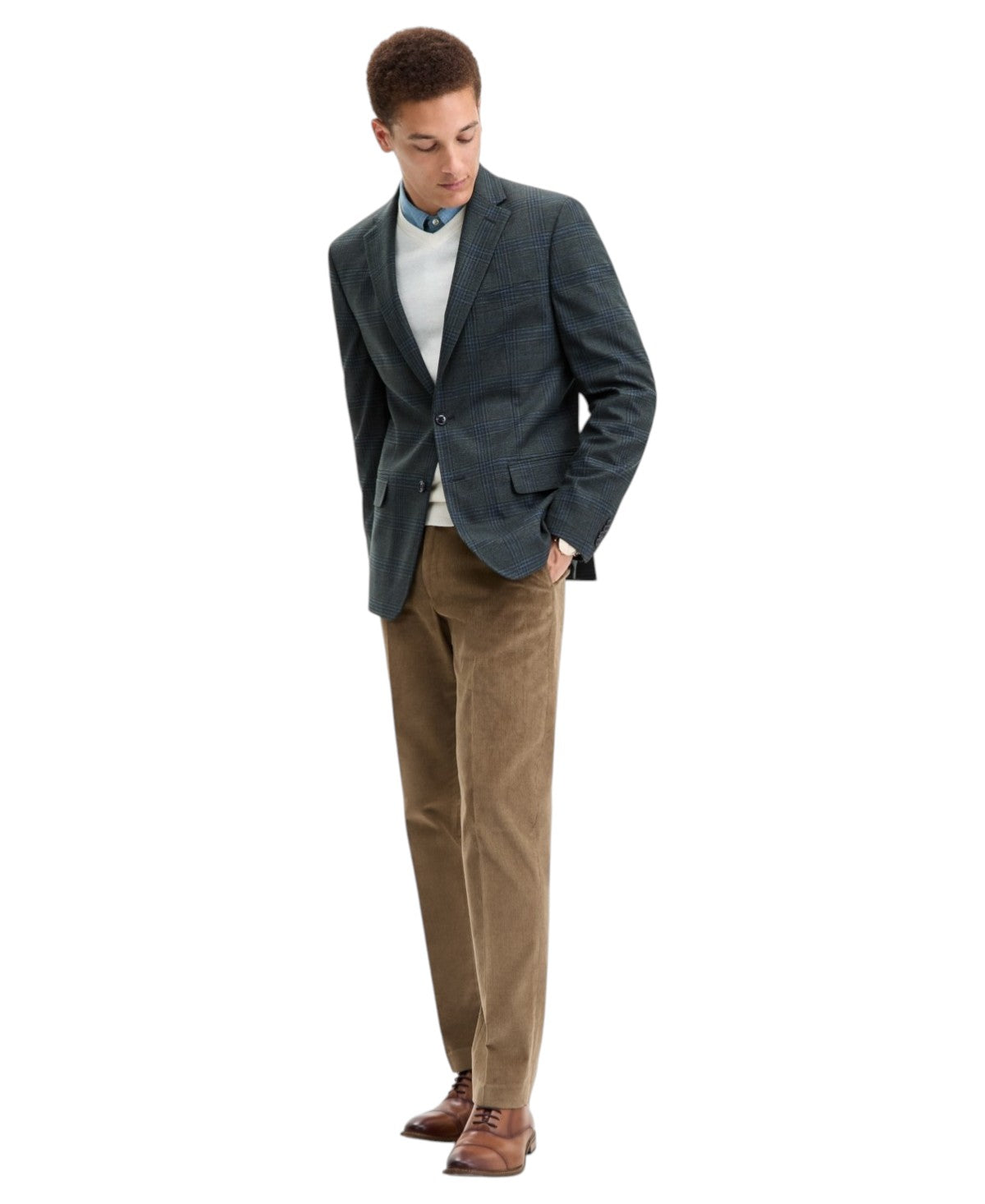 Tommy Hilfiger Mens Modern fit Sport Coat Blazer 36 R Hunter Green Plaid
