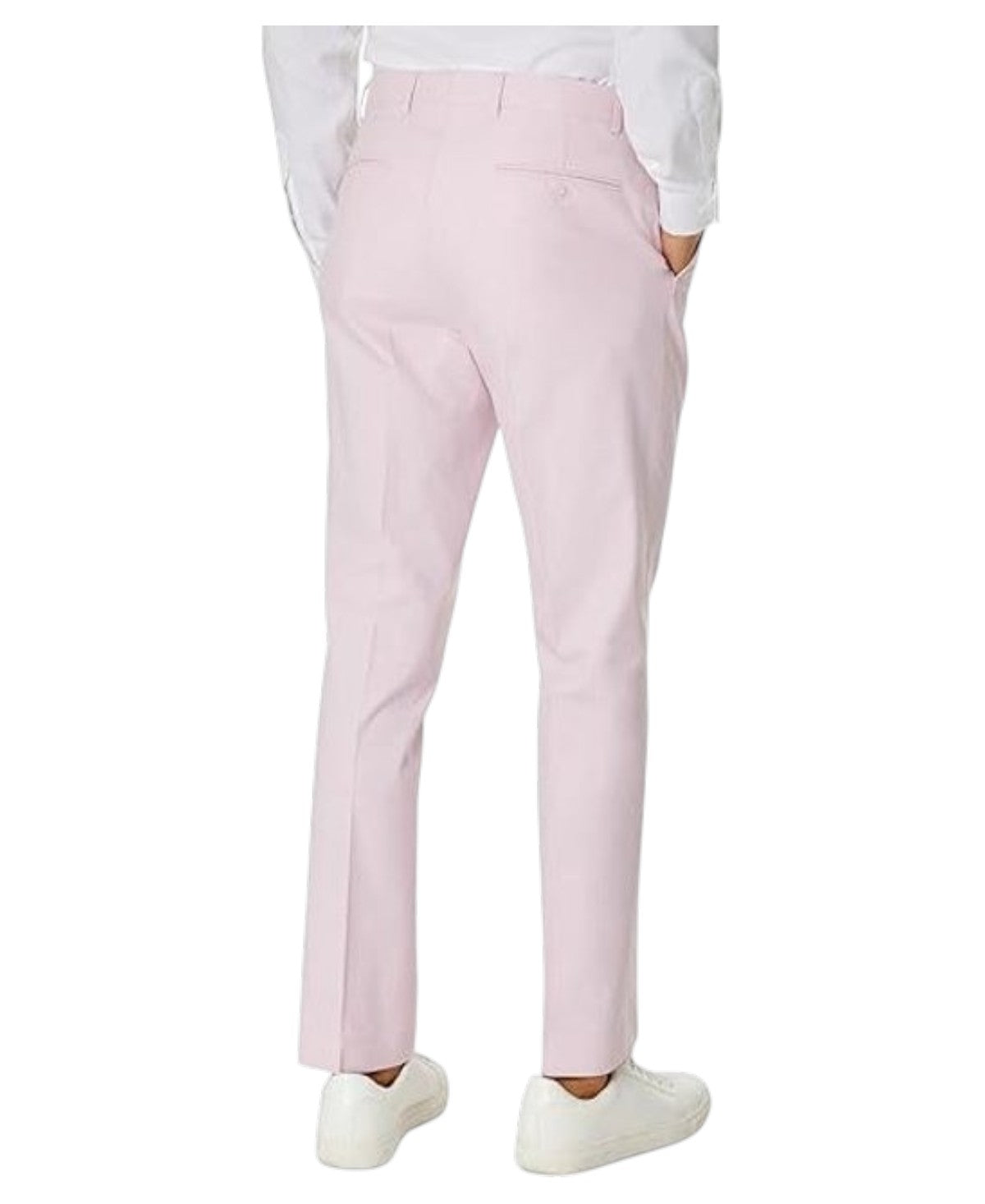 Tommy Hilfiger Mens Modern fit Dress Pants 34 / 30 Pink Solid