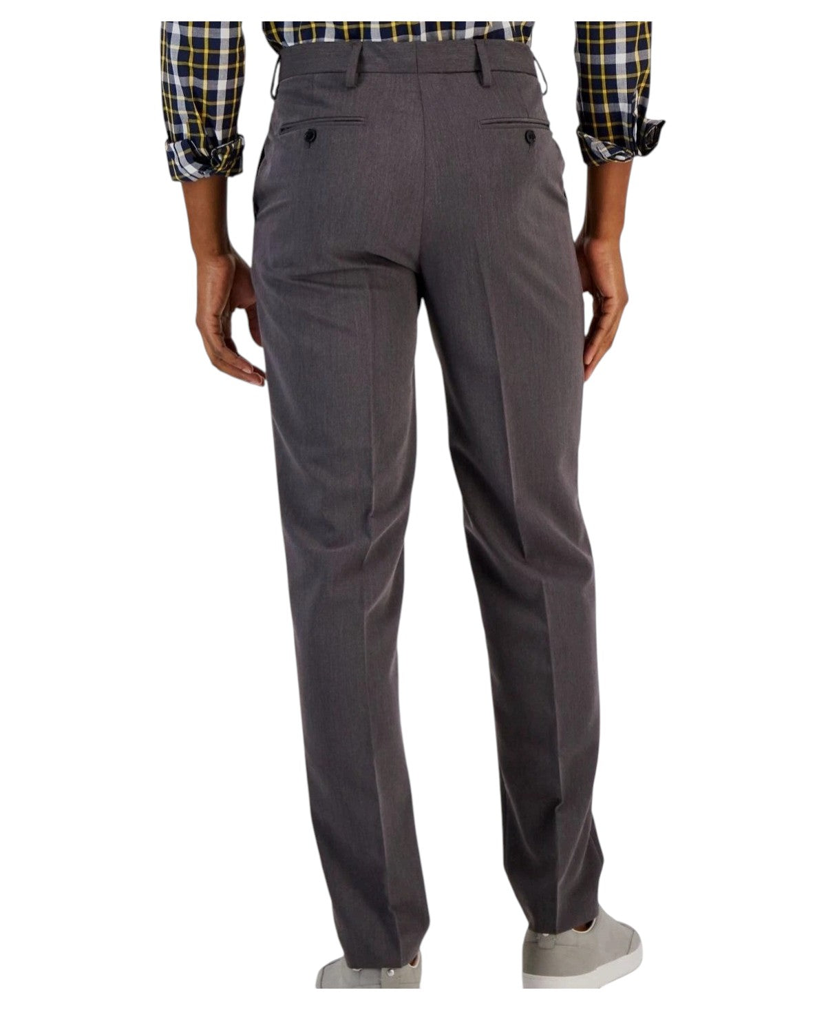 Nautica Mens Modern fit Dress Pants 48 / 32 Charcoal Grey Solid