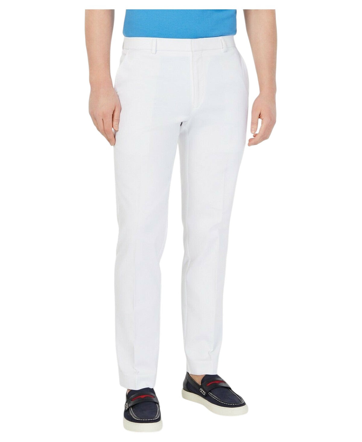 Tommy Hilfiger Mens Modern fit Dress Pants 36 / 32 White Solid