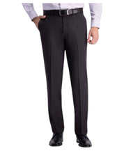 Haggar Mens Straight fit Dress Pants 36 / 34 Black Solid
