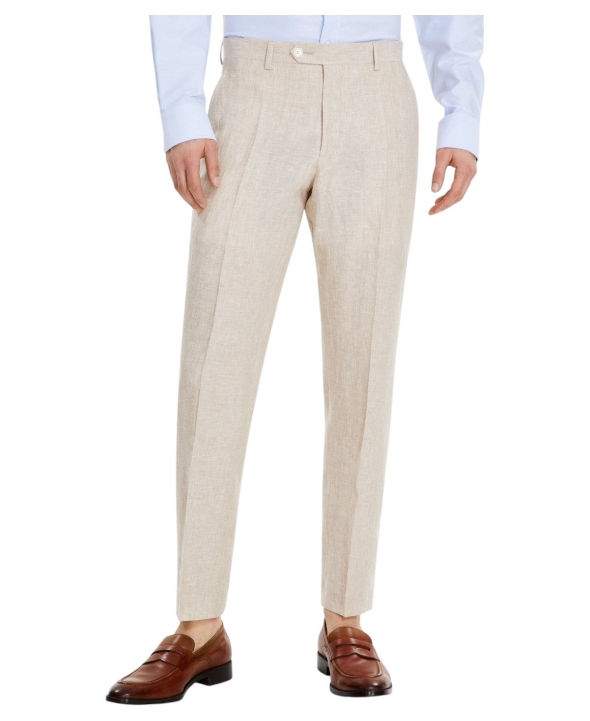 Tommy Hilfiger Mens Modern fit Dress Pants 40 / 30 Beige Solid