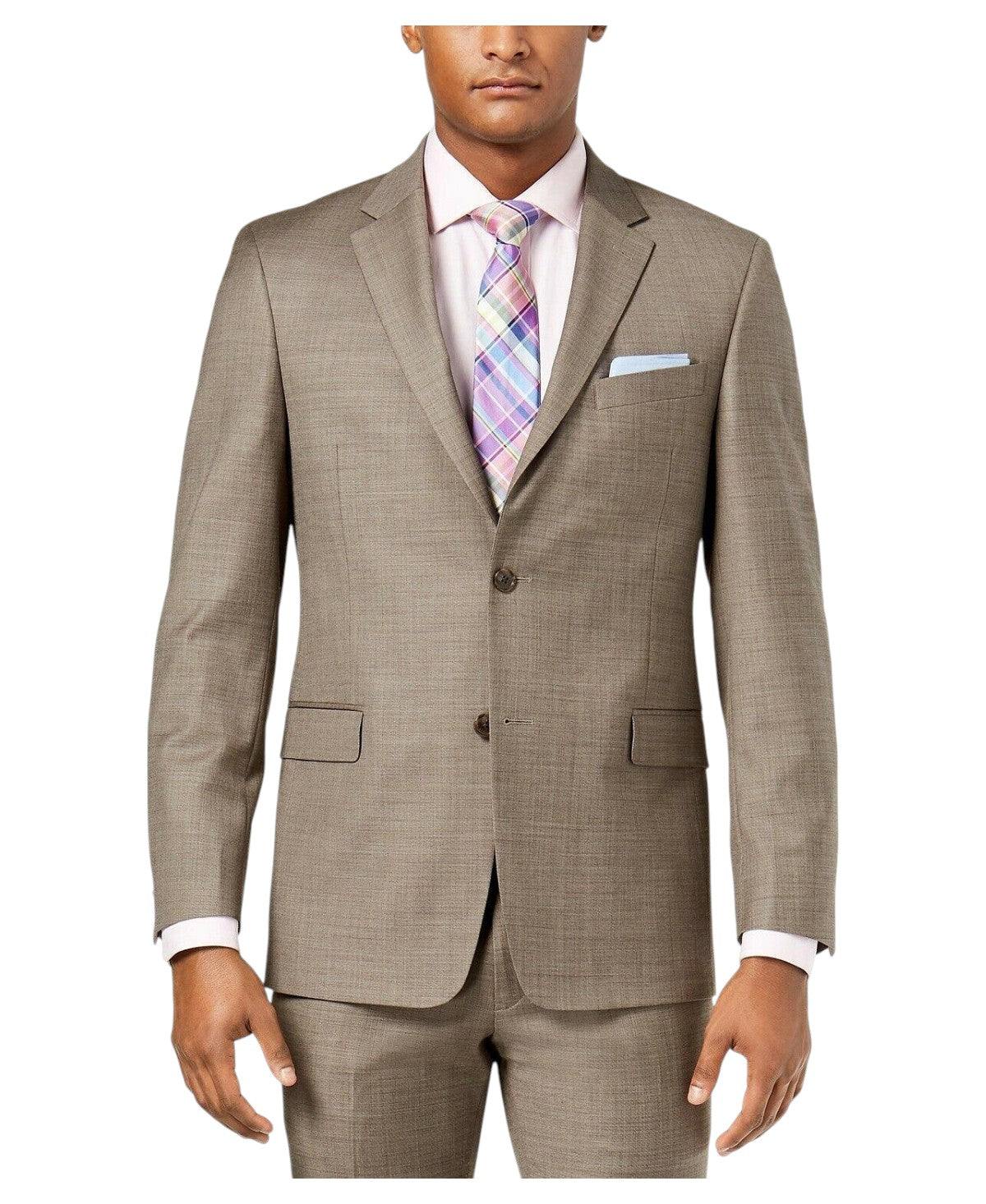 Tommy Hilfiger Mens Modern fit Suit Jacket Blazer 38 S Beige Solid