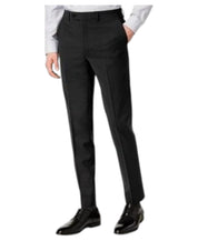Bar Iii Mens Slim fit Dress Pants 33 / 32 Black Solid