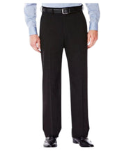 Haggar Mens Classic fit Dress Pants 36 / 29 Black Solid