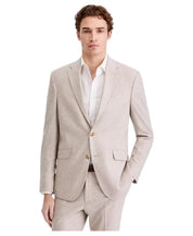 Kenneth Cole Mens Slim fit Suit Jacket Blazer 42 S Beige Check