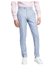 Bar III Mens Slim fit Dress Pants 33 / 30 Light Blue Solid