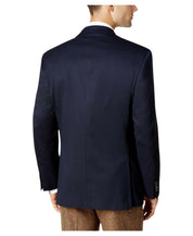 Michael Kors Mens Modern fit Sport Coat Blazer 46 L Blue Solid Stretch