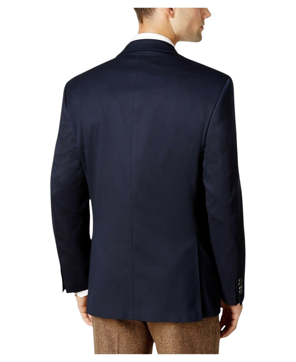 Michael Kors Mens Modern fit Sport Coat Blazer 46 R Navy Blue Solid