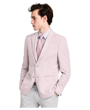 Calvin Klein Mens Slim fit Sport Coat Blazer 36 R Pink Solid Stretch