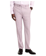 Calvin Klein Mens Slim fit Dress Pants 42 / 30 Pink Solid Wool
