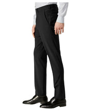 Calvin Klein Mens Skinny fit Dress Pants 38 / 32 Black Solid Wool