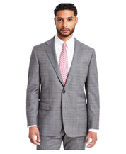 Brooks Brothers Mens Classic fit Suit Jacket Blazer 42 S Mid  Gray Plaid