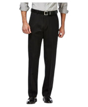 Haggar Mens Classic fit Dress Pants 38 / 29 Black Solid
