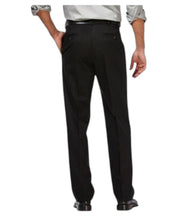 Haggar Mens Classic fit Dress Pants 38 / 29 Black Solid